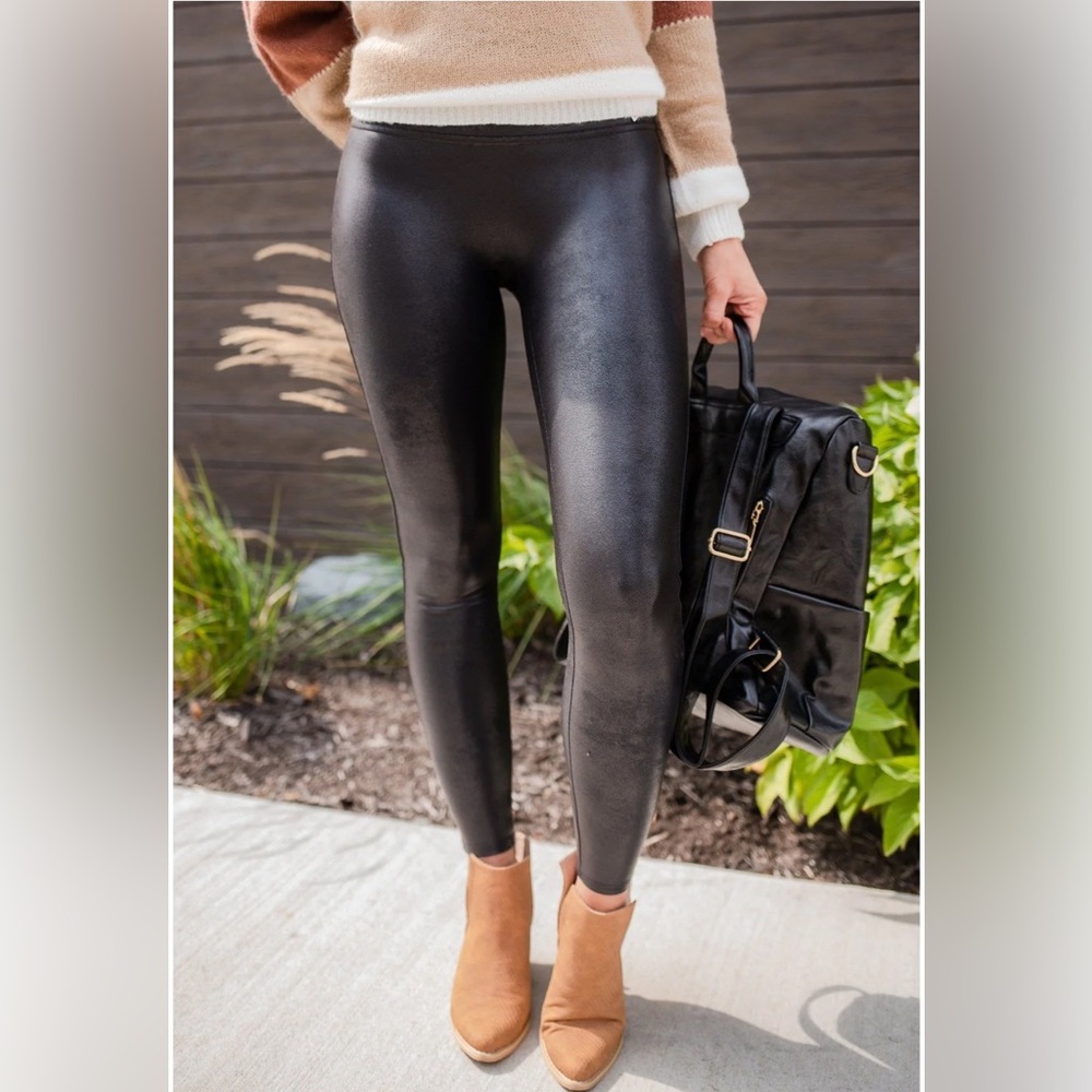 Spanx Faux Leather Leggings